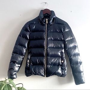 ::SALE::ZARA Woman/ Down Shiny Puffer Jacket/ XS/ Navy